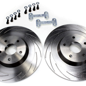 E-approved Rear Brake Discs Set (Pair) - Solid 260mm For Honda Civic Type-R EP3 2001-2005